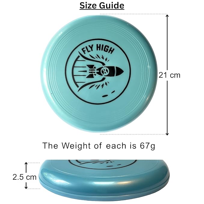 Keeva Frisbee for Outdoor Sports Games/Throwing Discs for Kids, Adults, and Dogs, Unbreakable Soft Flexible Plastic Flying Disc (Pack of 2) (2)