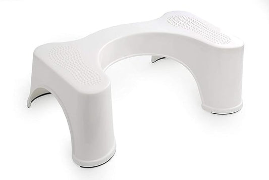 Keeva Toilet Squat Stool 18cm Height | Squat Potty for Adults | Foot Stool for Western Toilet | Acupressure & Anti-Slip | Scientific Angle for Easy Bowel Movement | Step Stool